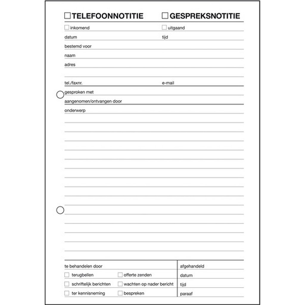 Sigel Expres Telefoongespreksnotitieblok A5 5 Stuks - Image 2