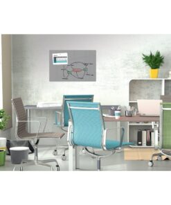 Alternative view of Sigel SI-B1306 Be!Board Glasmagneetbord 90x60 cm Composiet Grijs