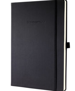 Sigel SI-CO116 Notitieboek Conceptum Pure Hardcover A4+ Zwart Gelinieerd