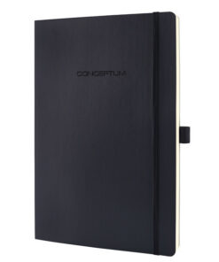 Sigel SI-CO311 Notitieboek Conceptum Pure Softcover A4 Zwart Gelinieerd