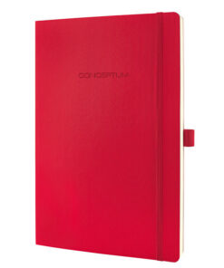 Sigel SI-CO314 Notitieboek Conceptum Pure Softcover A4 Rood Geruit