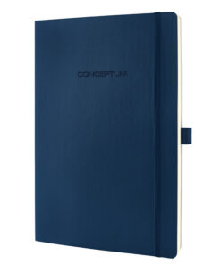 Sigel SI-CO316 Notitieboek Conceptum Pure Softcover A4 Blauw Geruit