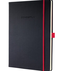 Sigel SI-CO661 Notitieboek Conceptum RED Edition Hardcover A4 Zwart Lijn