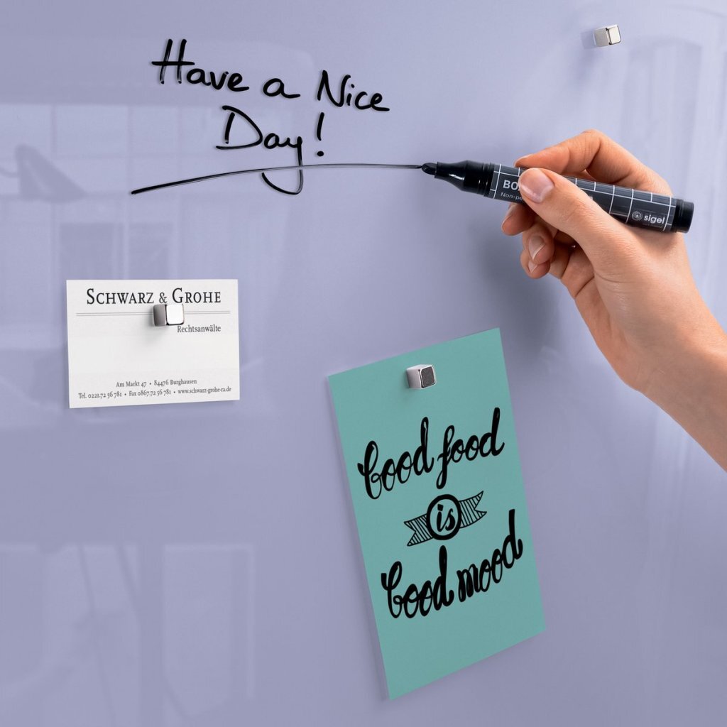 Sigel SI-GL109 Glasmagneetbord Artverum 12x78 cm Lavendel - Image 3