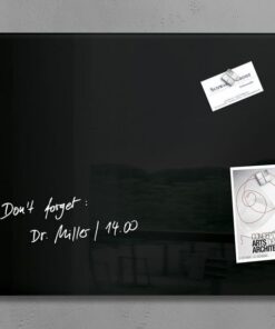 Sigel SI-GL120 Glasmagneetbord Artverum 600x400x15mm Zwart