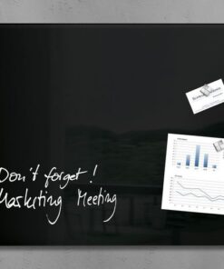 Sigel SI-GL130 Glasmagneetbord Artverum 780x480x15mm Zwart