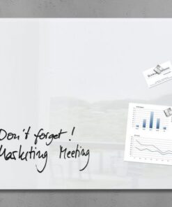 Sigel SI-GL131 Glasmagneetbord Artverum 780x480x15mm Wit