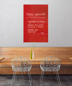 Alternative view of Sigel SI-GL142 Glasmagneetbord Artverum 1000x650x15mm Rood