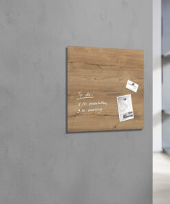 Alternative view of Sigel SI-GL254 Glasmagneetbord Artverum 480x480x15mm Natural Wood
