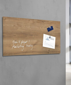 Alternative view of Sigel SI-GL258 Glasmagneetbord Artverum 910x460x15mm Natural Wood