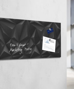 Alternative view of Sigel SI-GL261 Glasmagneetbord Artverum 910x460x15mm Black Diamond