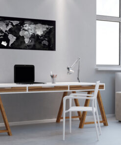 Alternative view of Sigel SI-GL270 Glasmagneetbord Artverum 910x460x15mm Wereldkaart