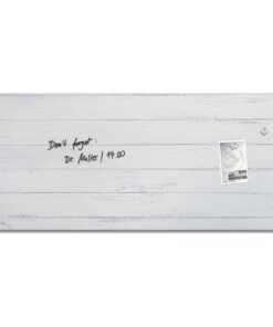 Sigel SI-GL381 Glasmagneetbord Artverum White Wood 130x55 cm Wit