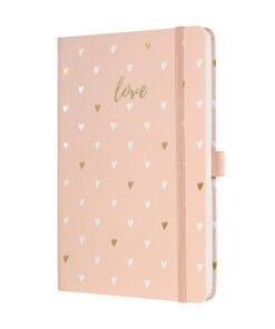 Sigel SI-JN335 Notitieboek Jolie Beauty A5 Hardcover Gelinieerd Roze Love 174 Blz 80g
