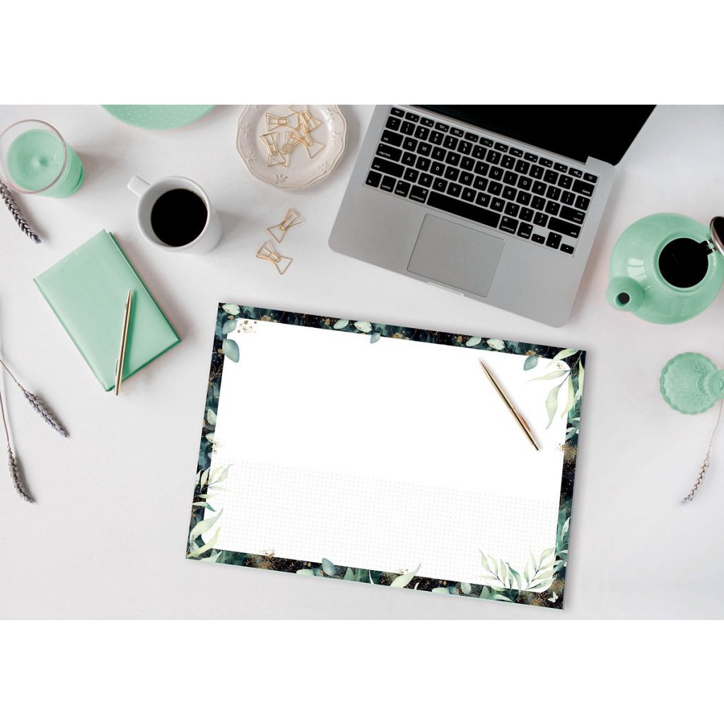 Sigel SI-JS103 Designonderlegger Jolie Glamorous Leaves A3 30 Vel - Image 2