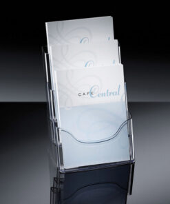 Sigel SI-LH130 Folderhouder Tafelmodel 3xA4 Transparant Acryl