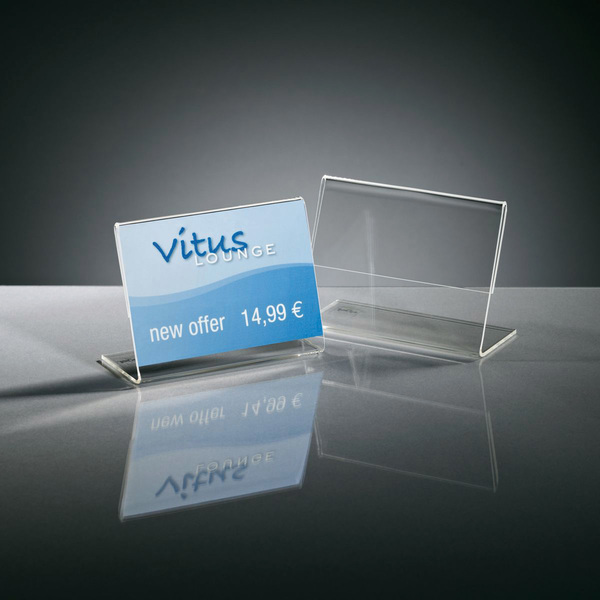 Sigel SI-PA107 Info/prijsstandaard Acryl Transparant Doos A 10 Stuks - Image 2