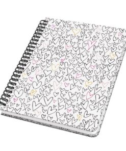 Sigel SI-SY554 Notitieboek Jolie Wild Hearts met Spiraal A5 Lijn 120 Pagina's