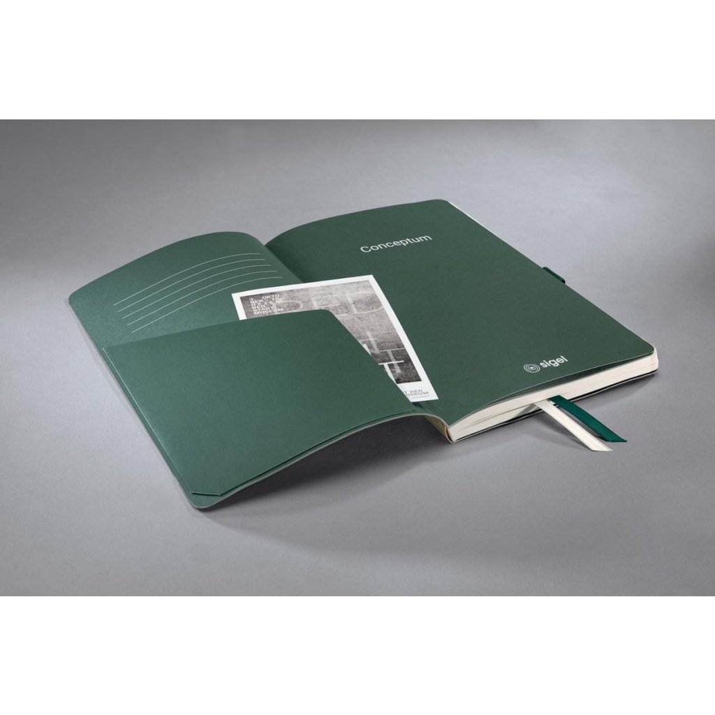 Sigel SI-SY557 Notitieboek Conceptum Houtmotief A5 Lijn 194 Pagina's Bruin - Image 2