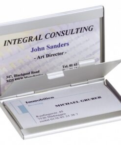 Sigel SI-VZ136 Visitekaartetui Twin Zilver 2 Vakken