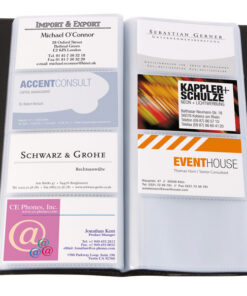 Alternative view of Sigel SI-VZ172 Visitekaartmap Kunstleer Zwart Voor 192 Kaarten