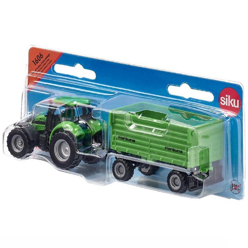 Siku 1606 Deutz met Fortune 2-Assige Aanhanger - Image 4