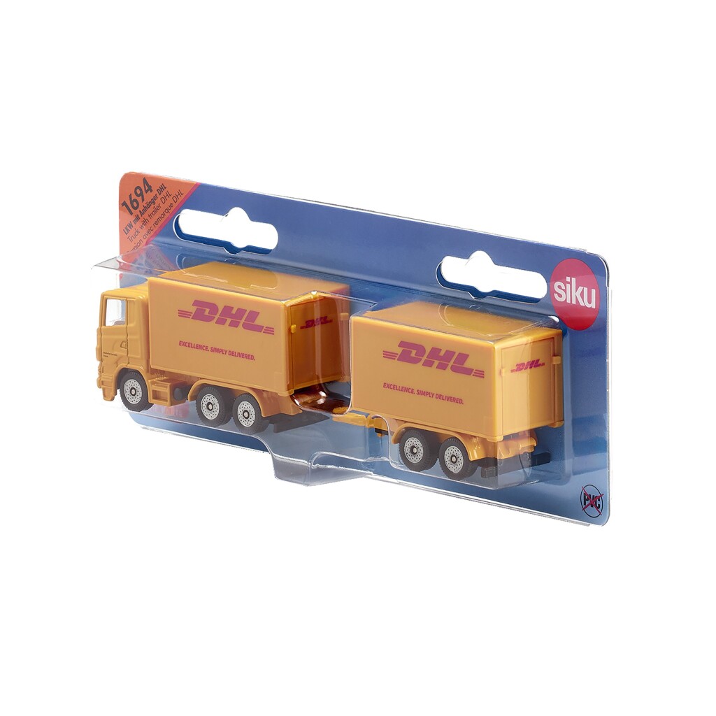 Siku 1694 DHL Truck net Trailer - Image 3