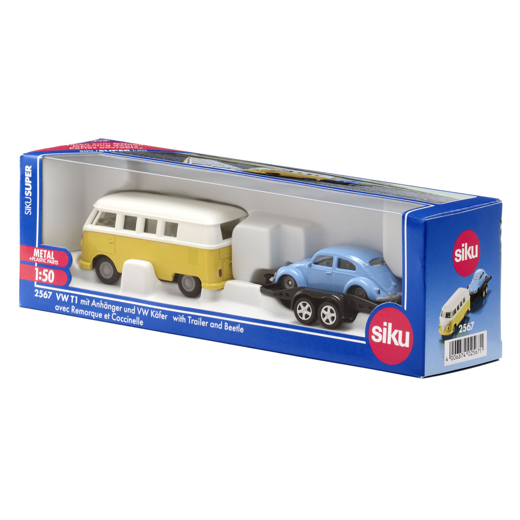 Siku 2567 VW T1 + Aanhanger en VW Kever - Image 3