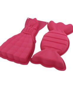 Silicone Bakvorm Snoep/Princes 17x3x32 cm Roze