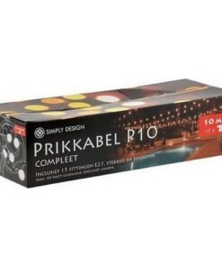 Alternative view of Simply Design P10 Waterdichte Prikkabel met 15 Fittingen 10M Zwart