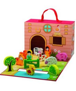 Simply For Kids Boerderij met Houten Dieren 12-delig