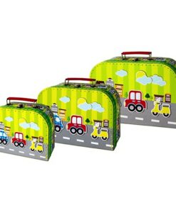 Simply for Kids 3-delige Kofferset Voertuigen