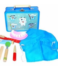 Simply for Kids 35952 Houten Tandartsset in Blikken Koffertje
