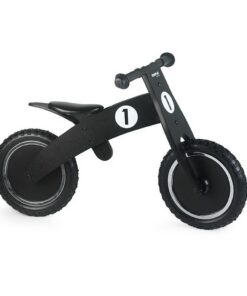 Simply for Kids Balance Bike Black Houten Loopfiets met Anti-Lek Band