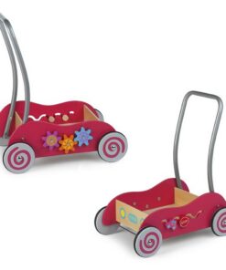 Simply for Kids Houten Duwwagen Roze