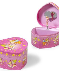Simply for Kids Houten Juwelendoosje Hartvorm met Muziek en Ballerina