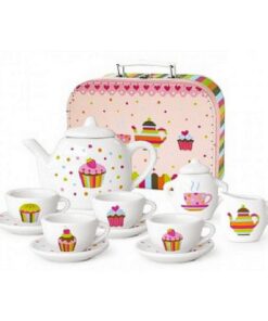 Simply for Kids Porseleinen Theeservies Cupcake met Koffertje
