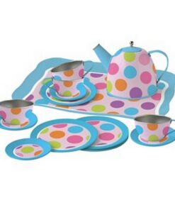Simply for Kids Tinnen Theeservies Confetti met Koffertje