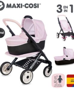Alternative view of Smoby 3in1 Poppenwagen Zachtroze/Zwart