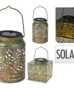 Solar Lantaarn Metaal 2 Verschillende Uitvoeringen