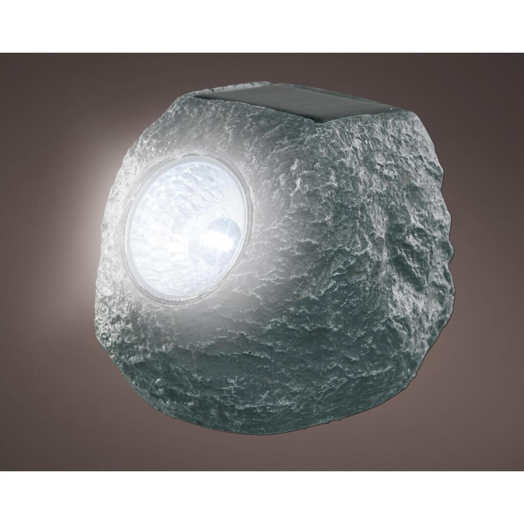 Solarlamp Steen Grijs/Polyresin - Image 2