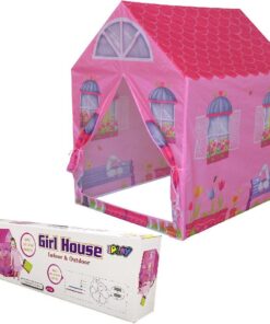 Speeltent Huis 72x95x102 cm Roze