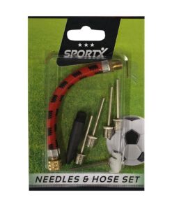 SportX Balpomp Accessoire Set met 4 Naalden + Verloopstukje en Slang