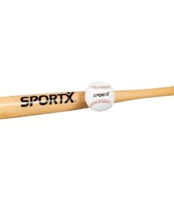 SportX Honkbal Houten Knuppel + Bal