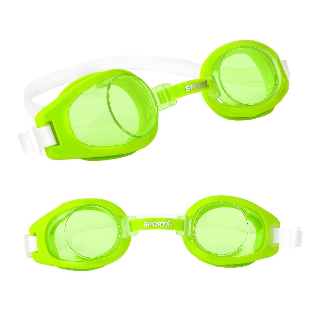 SportX Junior Zwembril 3 Sterren Groen/Blauw/Oranje Assorti - Image 2