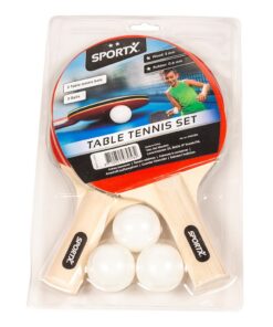 SportX Tafeltennisset met 2 Sterren 2 Batjes + 3 Balletjes