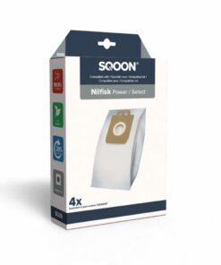 Sqoon Stofzuigerzakken voor Nilfisk Power Select Series 3D 4 Stuks