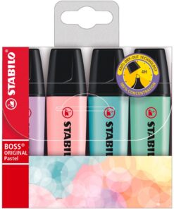 Stabilo Boss Original Markeerstiften Pastel 4 Stuks