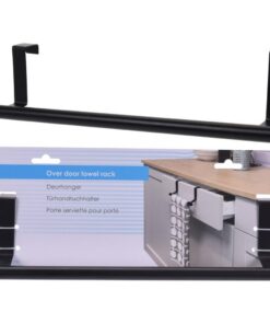 Storage Solutions Deurhanger 36.5x6x8 cm RVS/Zwart