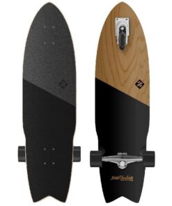 Street Surfing Shark Attack 36" Zelfrijdend Longboard Koa Black